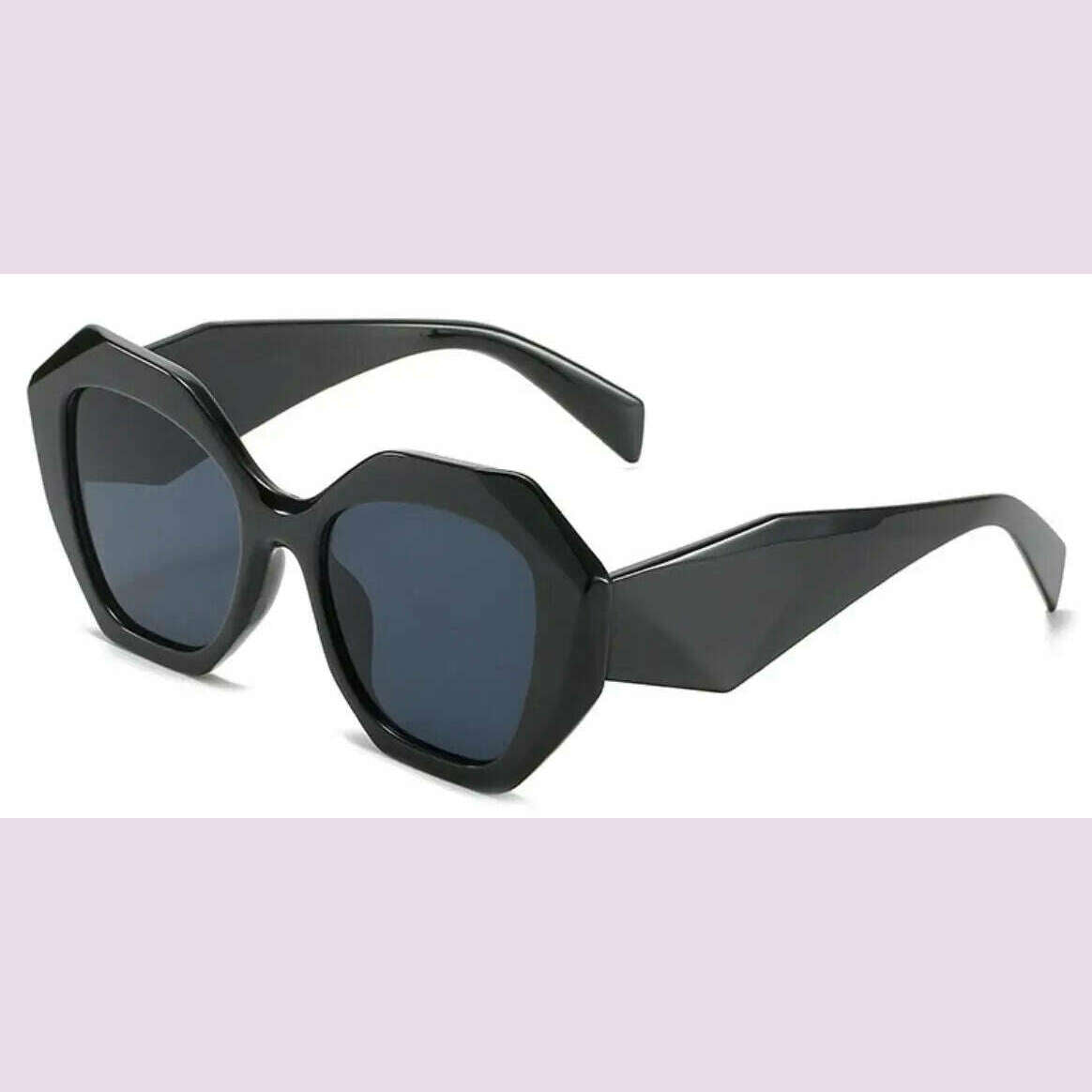 New Fashion Irregular Large Frame White Sunglasses Men's and Women's Brand Candy Color Glasses UV400 Eyewear Outdoor Goggles - KIMLUD