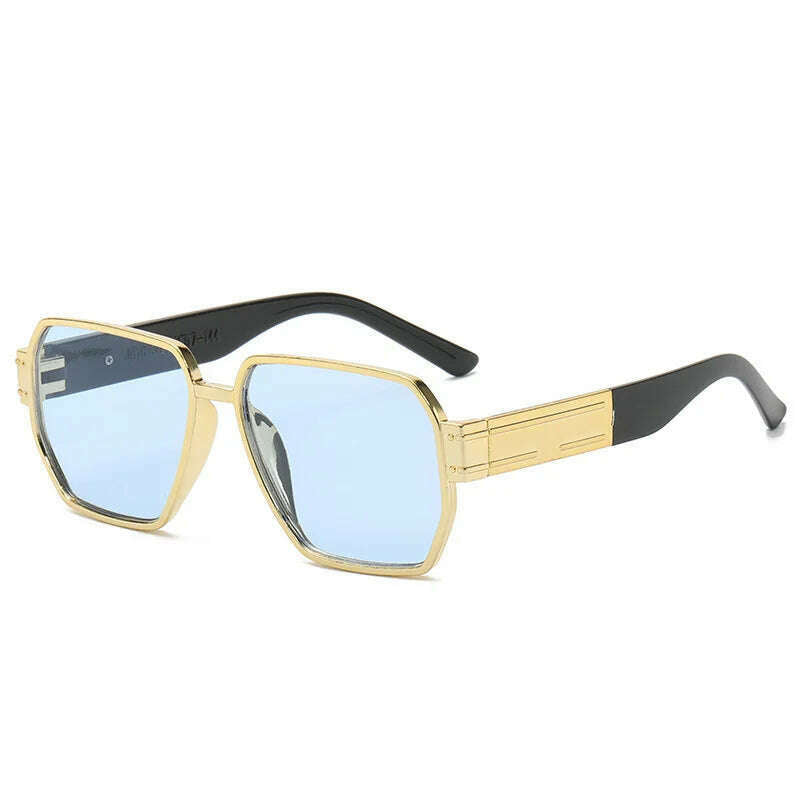 New Fashion Square Oversized Sunglasses Women Big Frame Colorful Sun Glasses Female Oculos Unisex Black Shades Gafas De Sol - KIMLUD