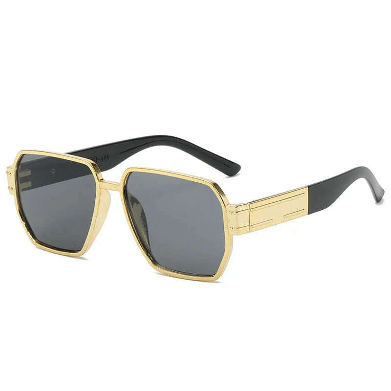 New Fashion Square Oversized Sunglasses Women Big Frame Colorful Sun Glasses Female Oculos Unisex Black Shades Gafas De Sol - KIMLUD