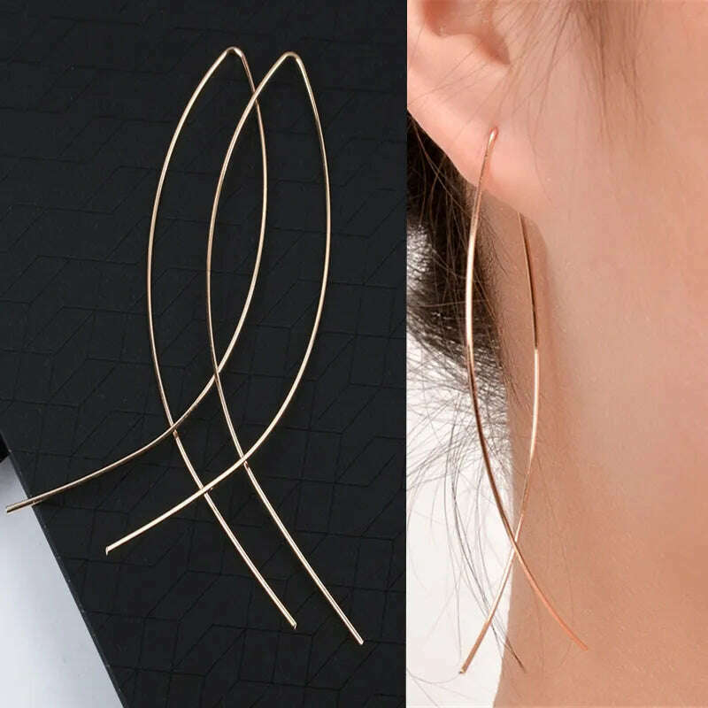 New Fashion Trend Unique Design Elegant Exquisite Light Luxury Long Tassel Earrings Female Jewelry Party Premium Gift Wholesale - KIMLUD
