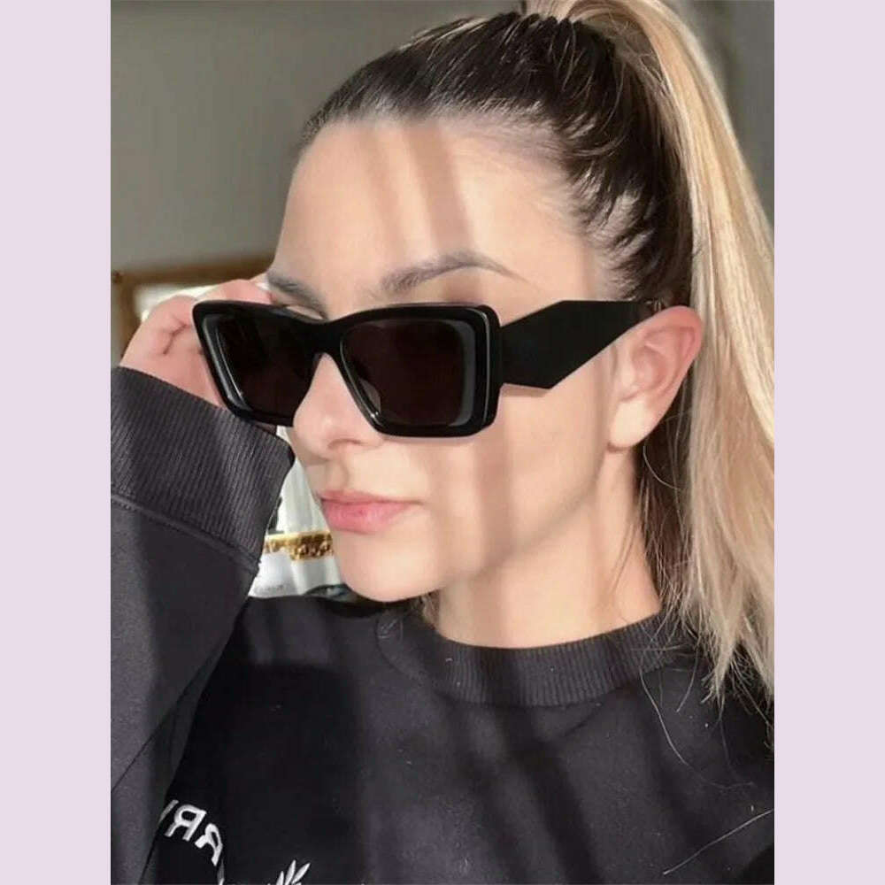 New Trend Sunglasses Women Luxury Brand Vintage Square Sun Glasses Fashion Retro Ladies Cat Eye Eyewear Eyeglasses oculos de sol - KIMLUD