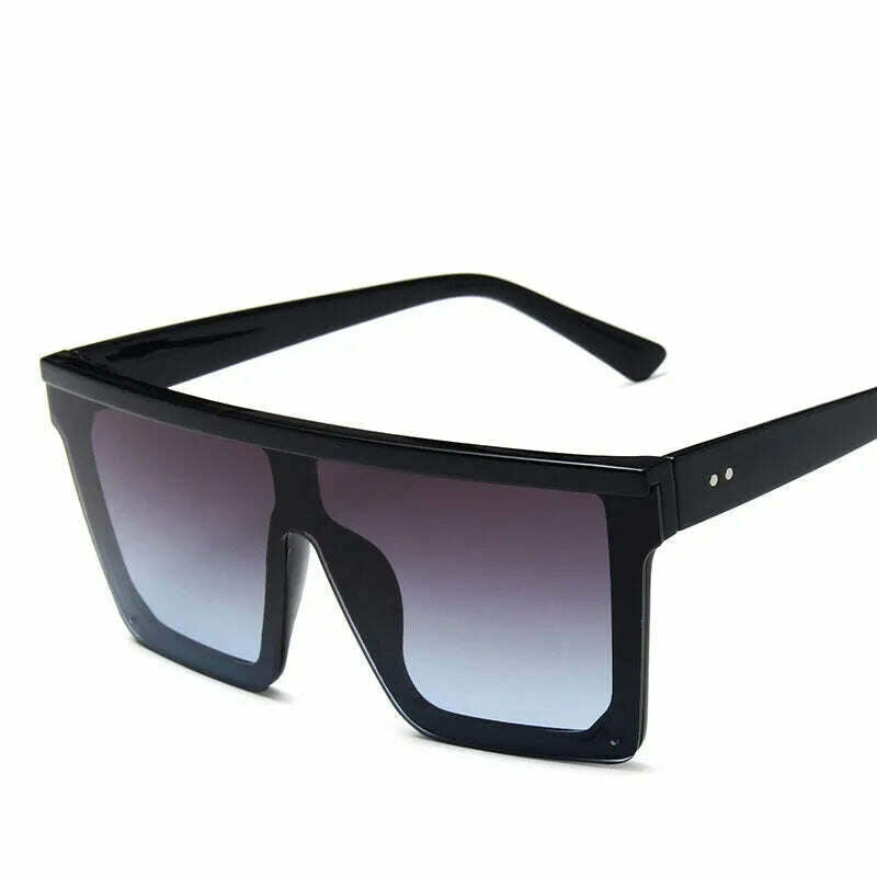 OLOPKY 2022 Oversized Square Sunglasses Women Vintage Big Frame Women Sun Glasses Fashion Shades for Women/Men Gafas De Sol - KIMLUD