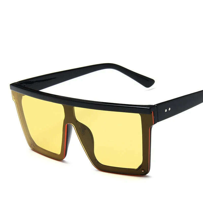 OLOPKY 2022 Oversized Square Sunglasses Women Vintage Big Frame Women Sun Glasses Fashion Shades for Women/Men Gafas De Sol - KIMLUD