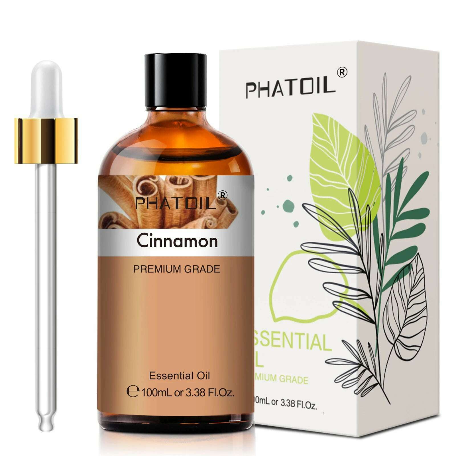 PHATOIL 100ML Eucalyptus Vanilla Essential Oils For Candle Making DIY Soap Lavender Bergamot Cinnamon 1 Piece Essential Oil - KIMLUD