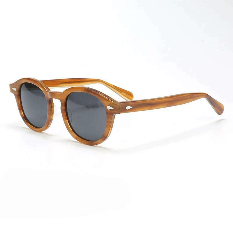 Polarized Sunglasses Men Brand Lemtosh Johnny Depp Sun Glasses Lens Woman Luxury Vintage Acetate Driver's Shade - KIMLUD