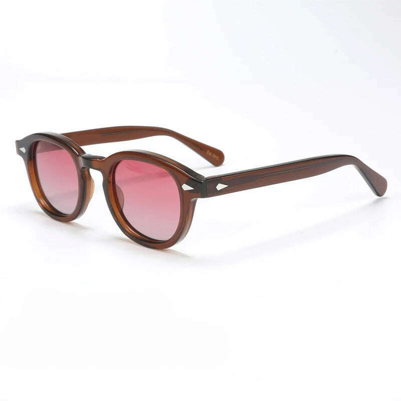 Polarized Sunglasses Men Brand Lemtosh Johnny Depp Sun Glasses Lens Woman Luxury Vintage Acetate Driver's Shade - KIMLUD