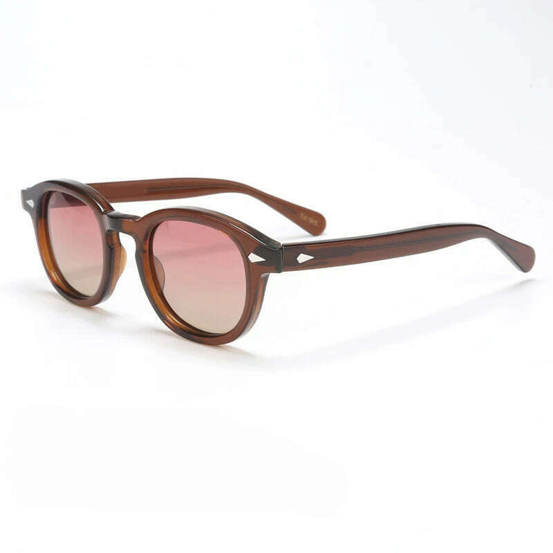 Polarized Sunglasses Men Brand Lemtosh Johnny Depp Sun Glasses Lens Woman Luxury Vintage Acetate Driver's Shade - KIMLUD