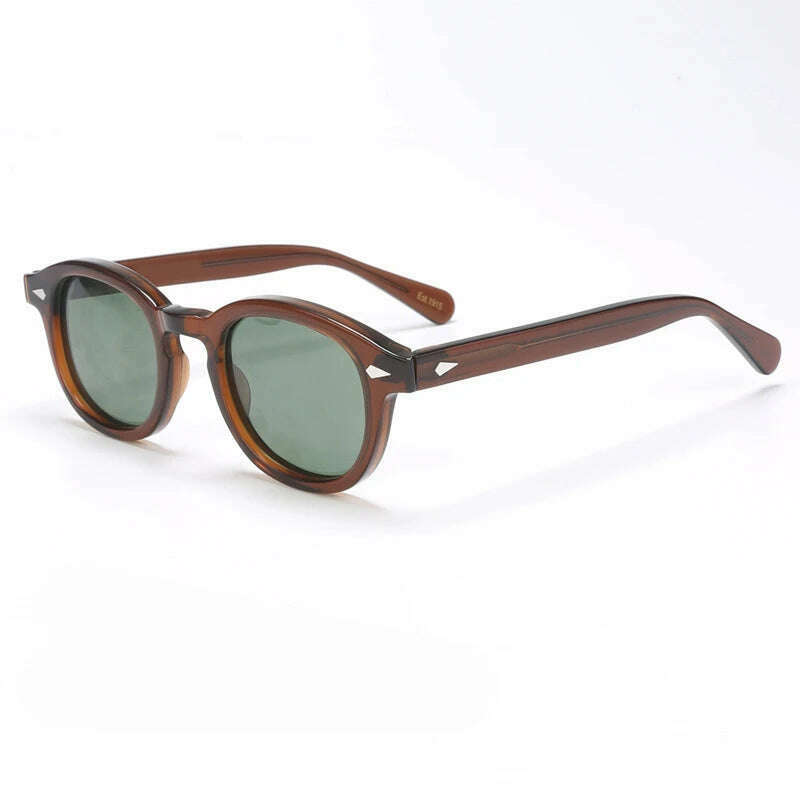 Polarized Sunglasses Men Brand Lemtosh Johnny Depp Sun Glasses Lens Woman Luxury Vintage Acetate Driver's Shade - KIMLUD