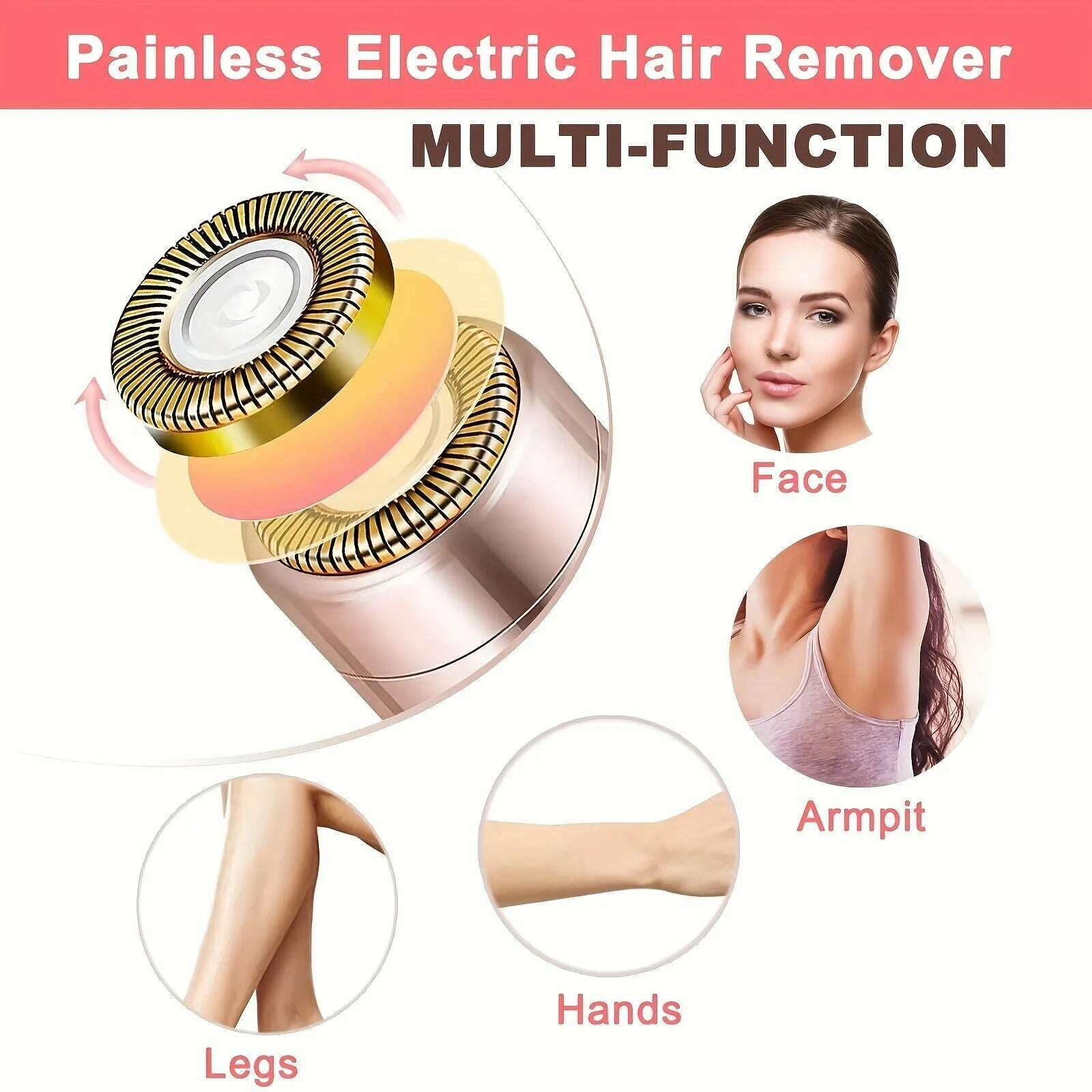 Portable Lipstick Shaped Electric Hair Remover For Women Painless And Effective Facial Hair Removal Home Razor Shaver Tool - KIMLUD