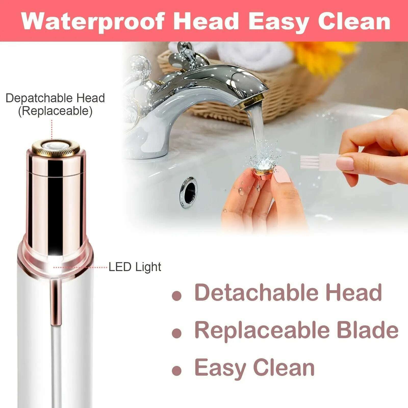 Portable Lipstick Shaped Electric Hair Remover For Women Painless And Effective Facial Hair Removal Home Razor Shaver Tool - KIMLUD