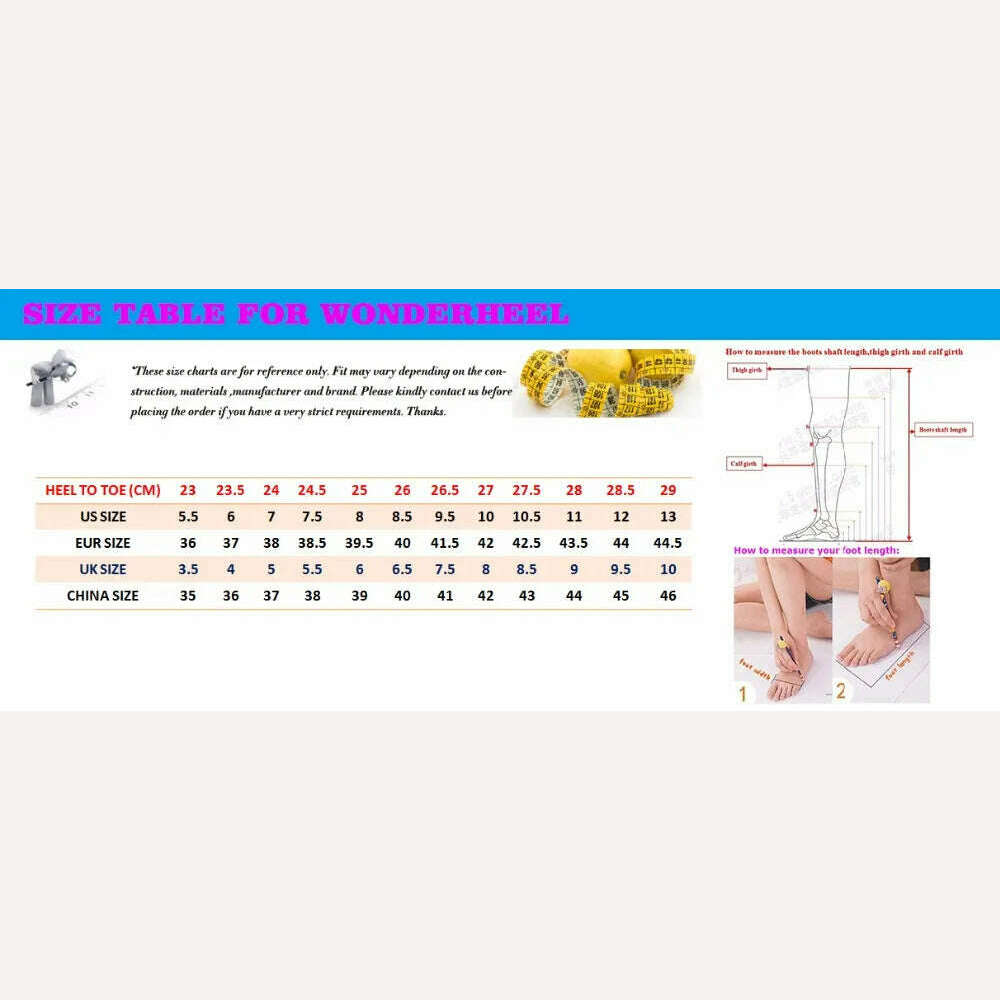 Wonderheel New 16cm Stiletto heel Matte Leather Sexy Peep Toe Nightclub Lockable Padlock Buckles Straps Knee High Boots Big Size - KIMLUD