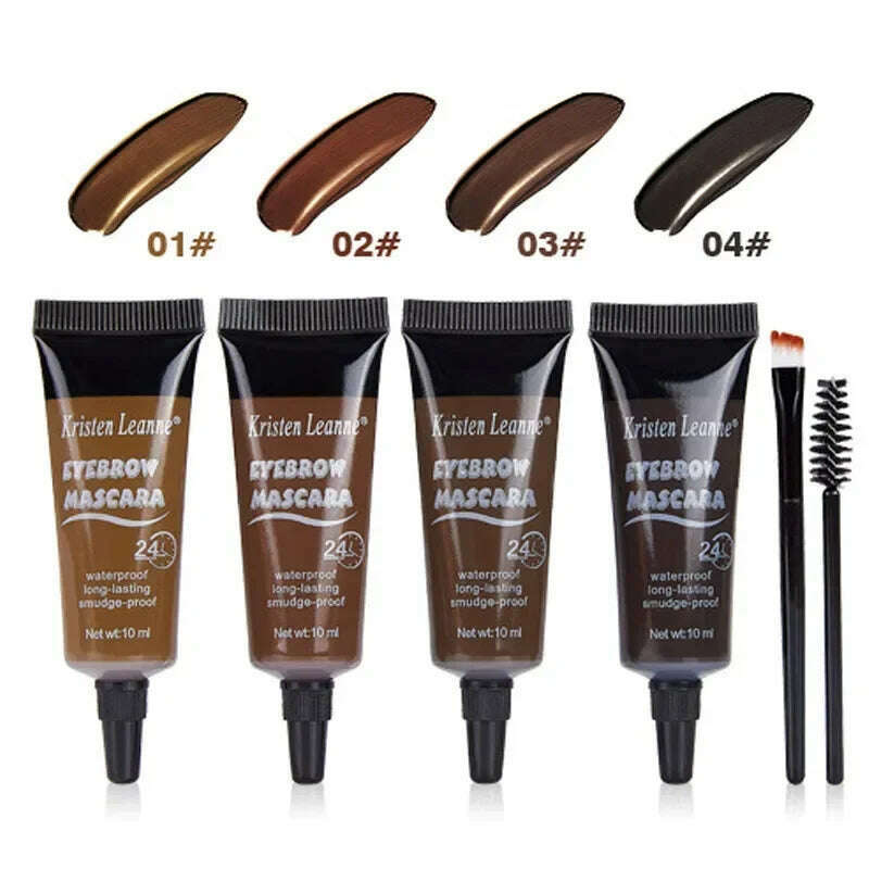 Professional Eyebrow Enhancers Cream Women Natural Liquid Dyeing Eyebrow Set Brow Tattoo Pigments Lasting Waterproof Eyebrow Gel - KIMLUD