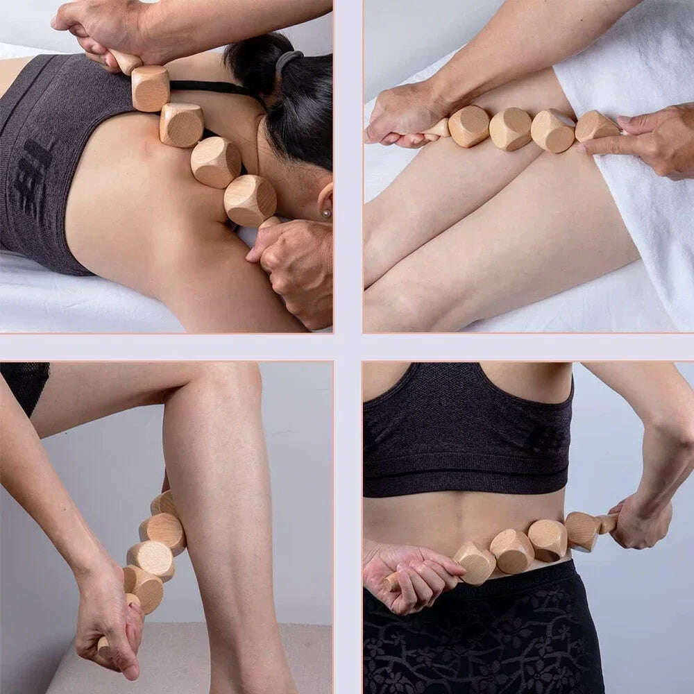 KIMLUD, Professional Wood Therapy Massage Tools, Maderoterapia Kit for Anticellulite, Gua Sha Tools for Body Shaping, Muscle Pain Relief, KIMLUD Womens Clothes