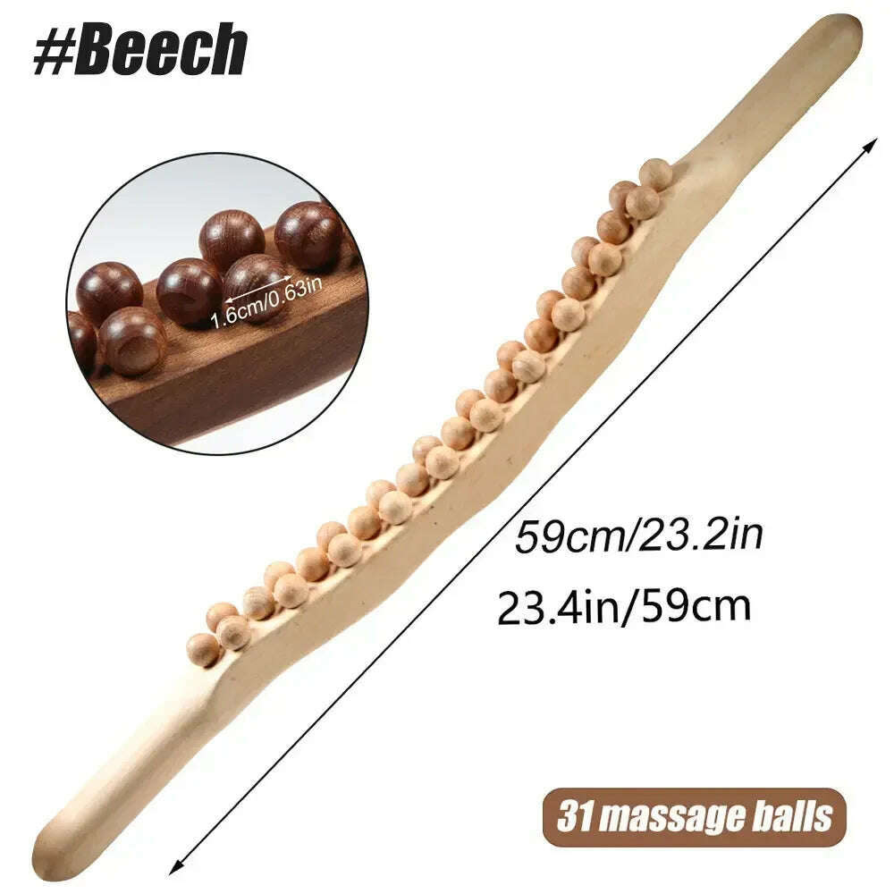 KIMLUD, Professional Wood Therapy Massage Tools, Maderoterapia Kit for Anticellulite, Gua Sha Tools for Body Shaping, Muscle Pain Relief, Type 6, KIMLUD APPAREL - Womens Clothes