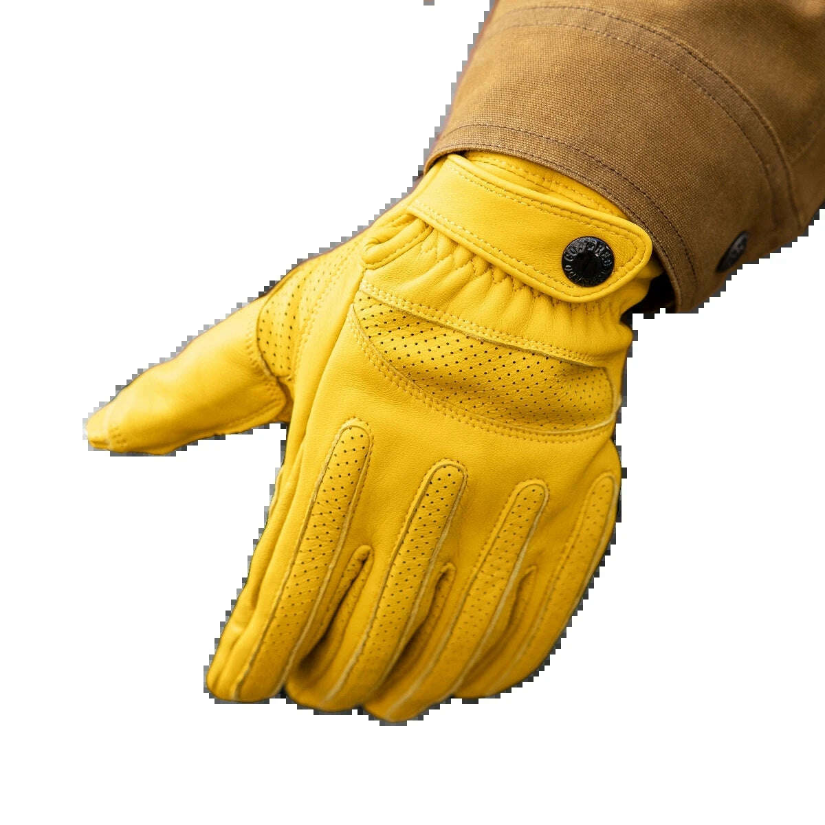 PST-0001 Super Offer! Genuine Thick Goat Skin Good Quality Leather Durable Rider Gloves - KIMLUD