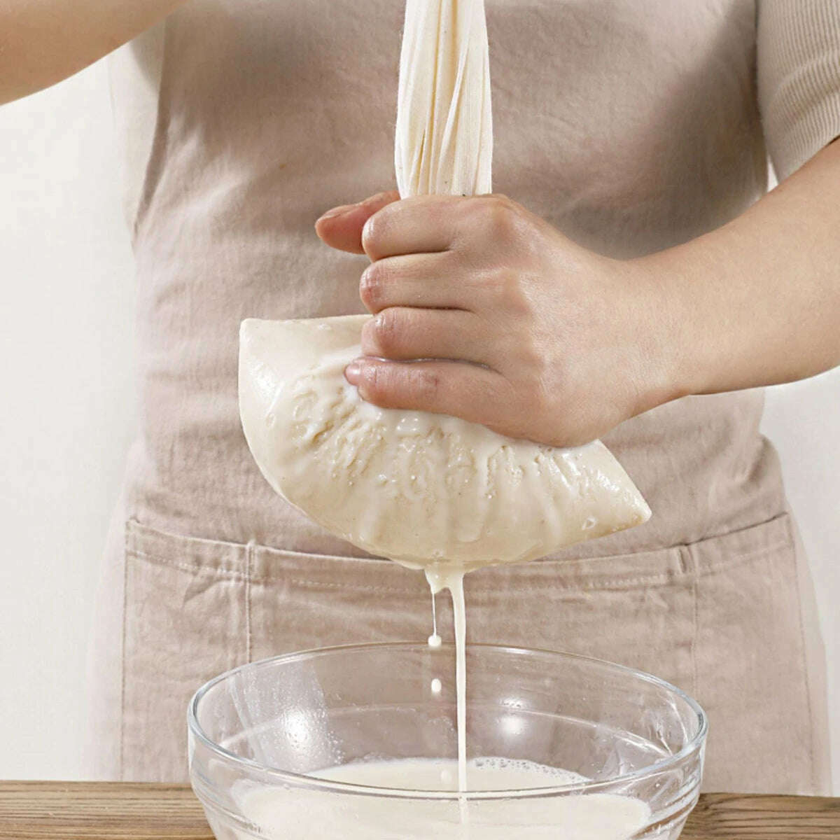 Reusable Nut Milk Bags Strainers Unbleached Natural Cotton Cheesecloth Bag Food Cheese Yogurt Filter Kitchen Fine Mesh Strainer - KIMLUD