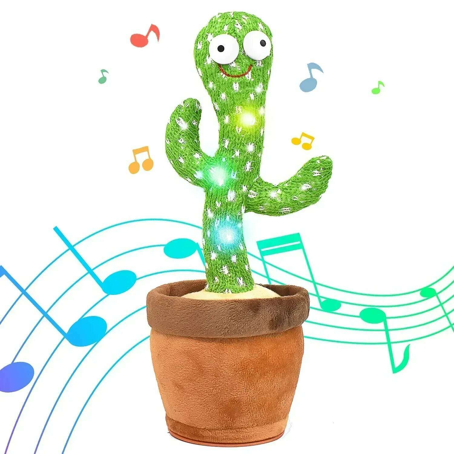 KIMLUD, Smart Electronic Plush Toy for Baby Singing Dancing Talking and Sound Recording Cactus Toys for Kids Xmas Gifts for Children, Charge 1, KIMLUD APPAREL - Womens Clothes