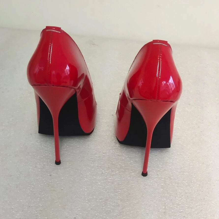 Sorbern Long Pointy Toes Women Pumps Big Size Stilettos High Heels 14Cm 16Cm 18Cm Sm Sissy Boy Shoes Couples Heels - KIMLUD