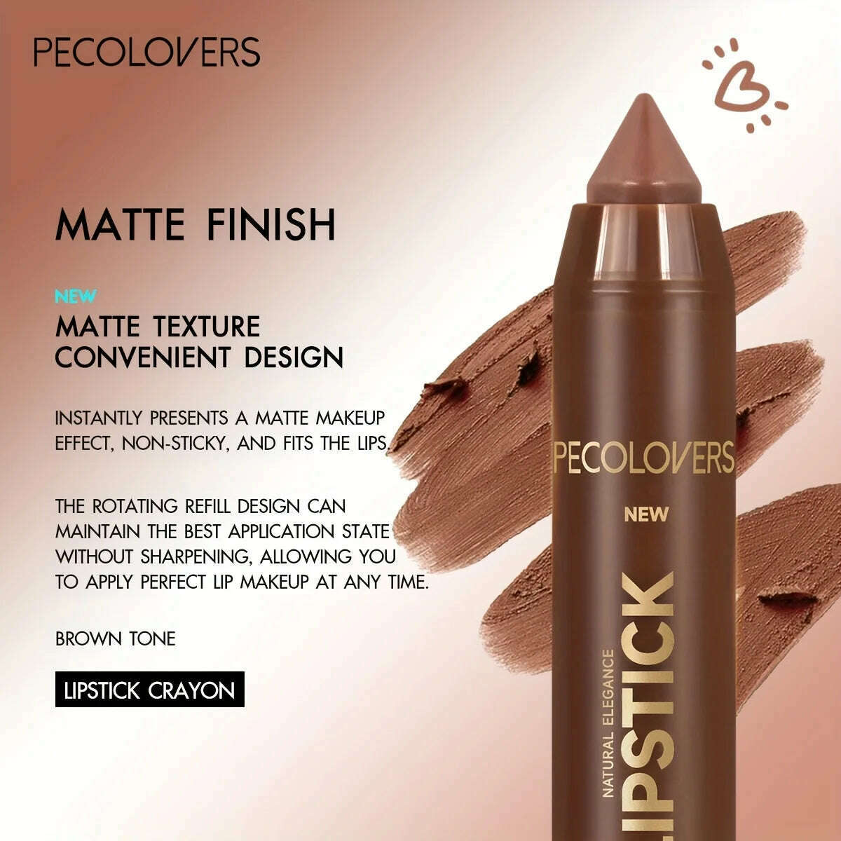 KIMLUD, Velvet Lip Liner Crayon, Matte Tapered Gradient Lipstick Pen, Waterproof Non-Sticky Contouring Lip Makeup, Mixed Color System, KIMLUD Womens Clothes