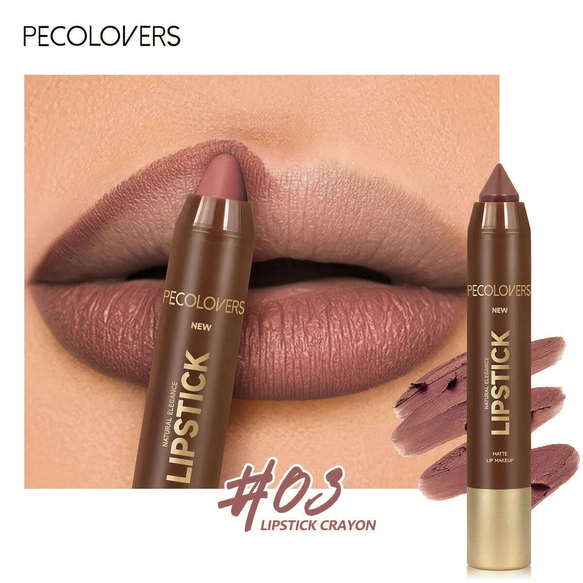 KIMLUD, Velvet Lip Liner Crayon, Matte Tapered Gradient Lipstick Pen, Waterproof Non-Sticky Contouring Lip Makeup, Mixed Color System, KIMLUD Womens Clothes