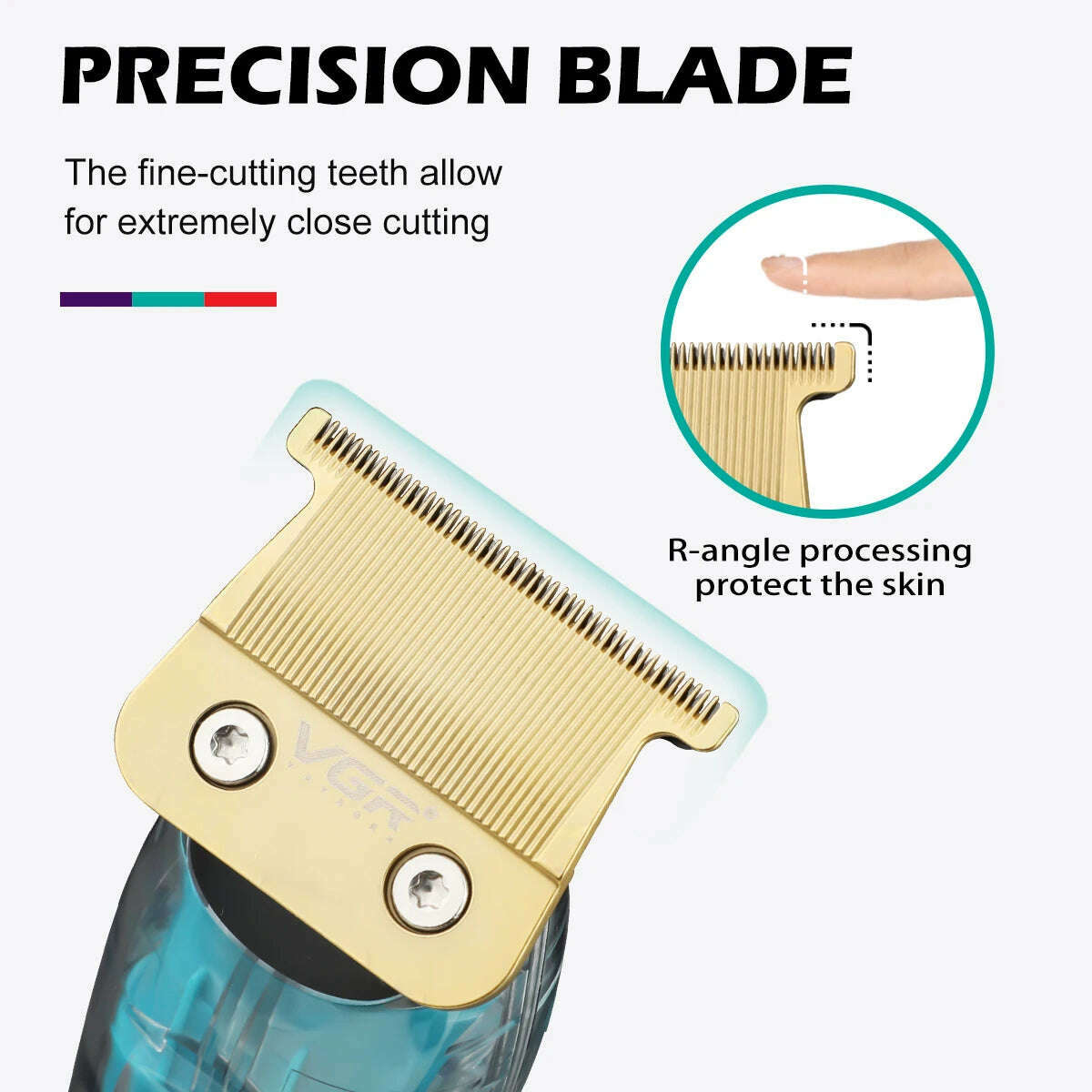 VGR Hair Trimmer Cordless Hair Cutting Machine Electric Hair Clipper Barber Haircut IPX7 Waterproof Zero Cutting Machine V-961 - KIMLUD