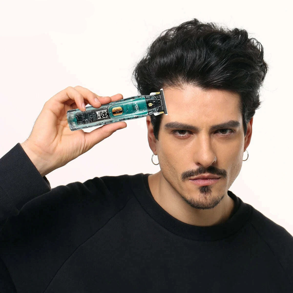 VGR Hair Trimmer Cordless Hair Cutting Machine Electric Hair Clipper Barber Haircut IPX7 Waterproof Zero Cutting Machine V-961 - KIMLUD