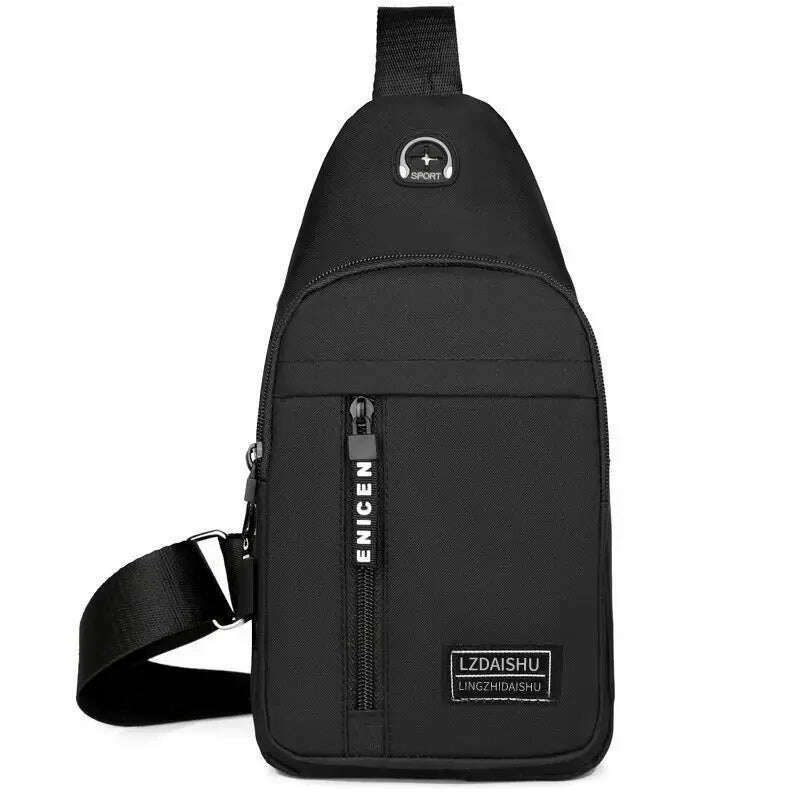 Waist Chest Bag Small Canvas Chest Pack for Men Women Crossbody Bags Hip Hop Streetwear Bag Fanny Pack Multifunction Mini Belt - KIMLUD