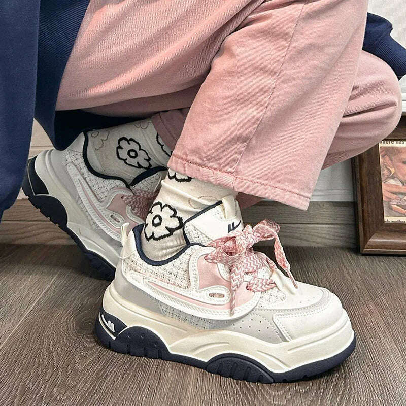Warrior Fashion Women Shoes 2023 Pu Original Leather Sewing Chunky Casual Female Sneakers Trainers Star Luxury Walking Boots - KIMLUD
