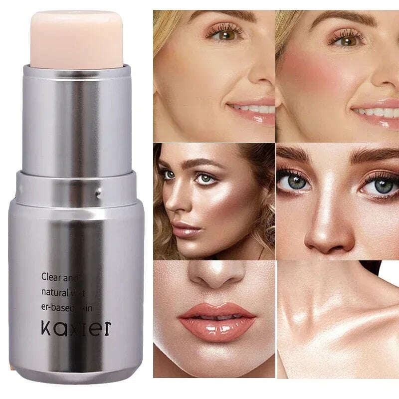 Water Light Shimmer Highlighter Blush Stick Waterproof Face Contour Illuminator Lasting Brighten Face Contouring Rouge Cosmetics - KIMLUD