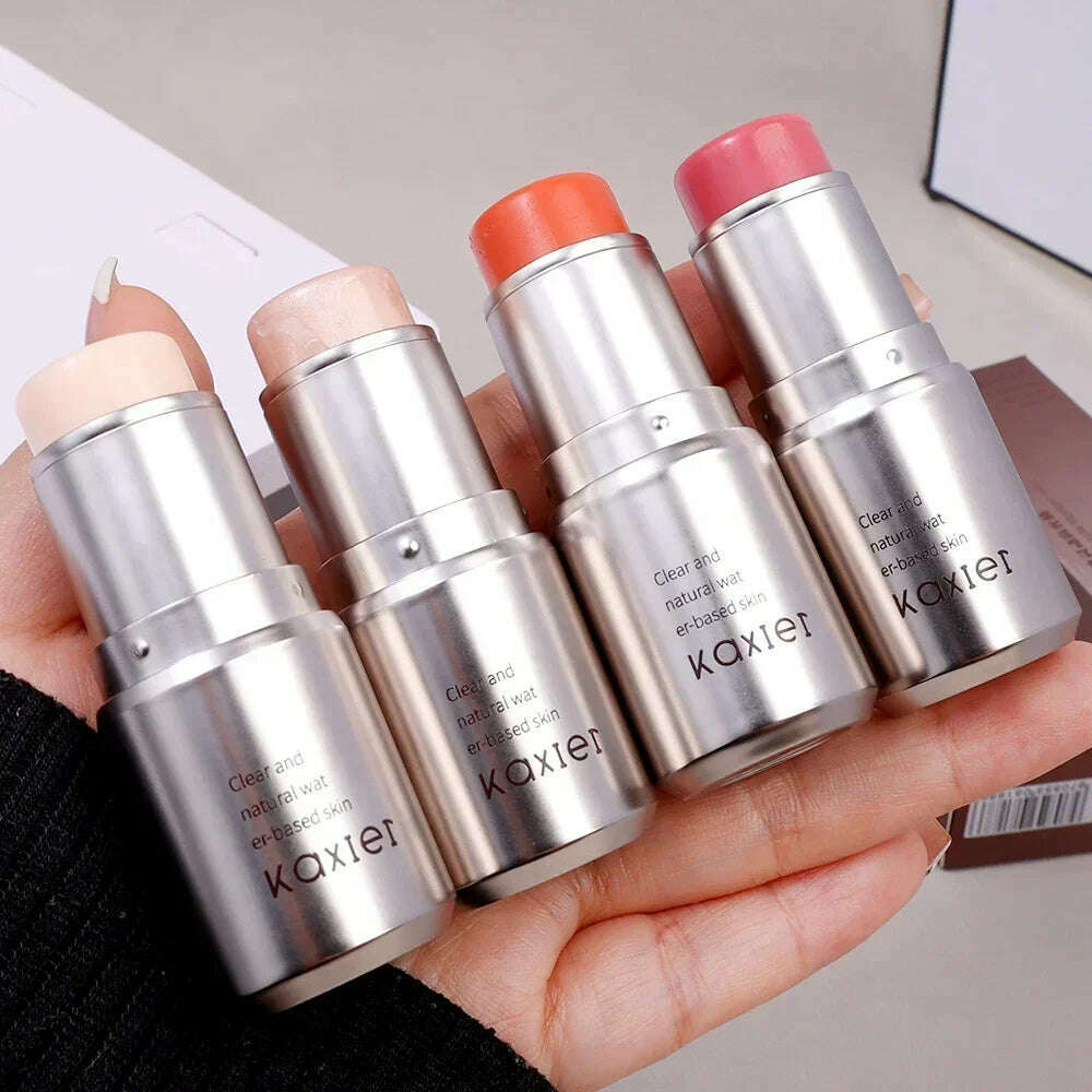Water Light Shimmer Highlighter Blush Stick Waterproof Face Contour Illuminator Lasting Brighten Face Contouring Rouge Cosmetics - KIMLUD