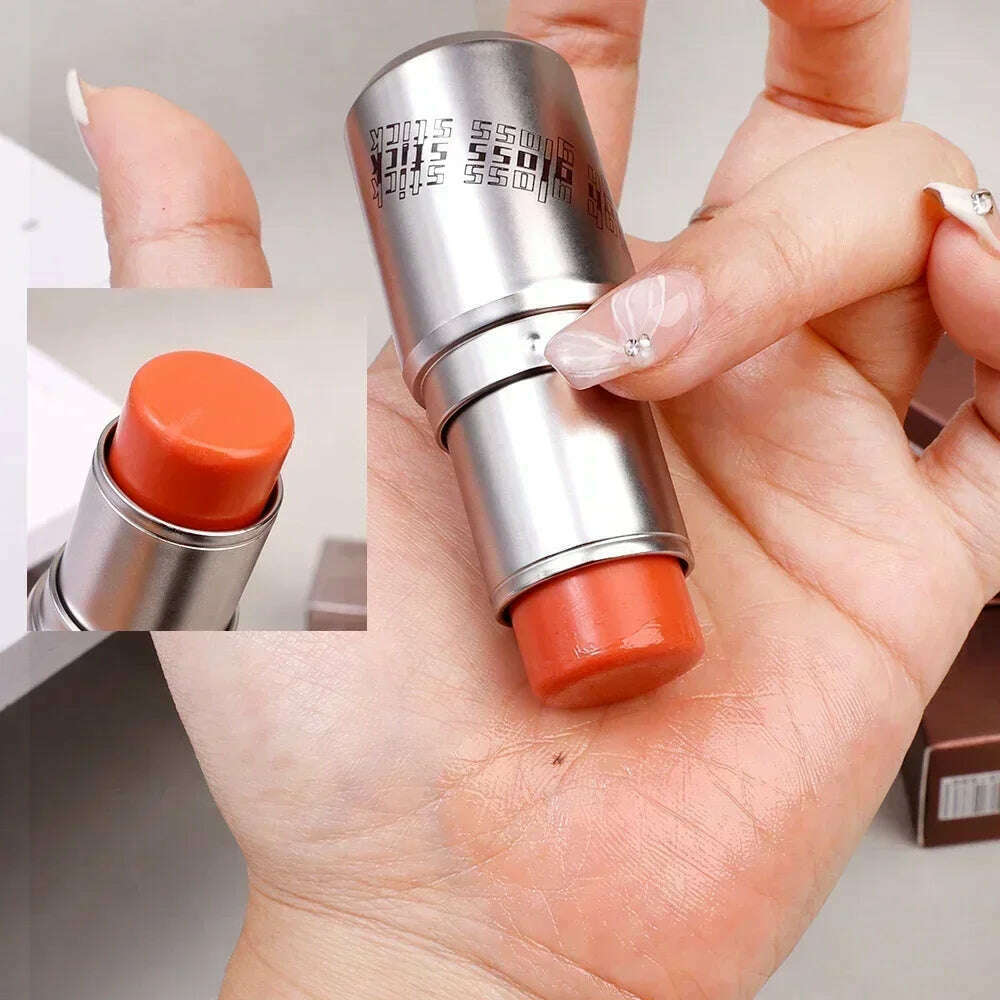 Water Light Shimmer Highlighter Blush Stick Waterproof Face Contour Illuminator Lasting Brighten Face Contouring Rouge Cosmetics - KIMLUD