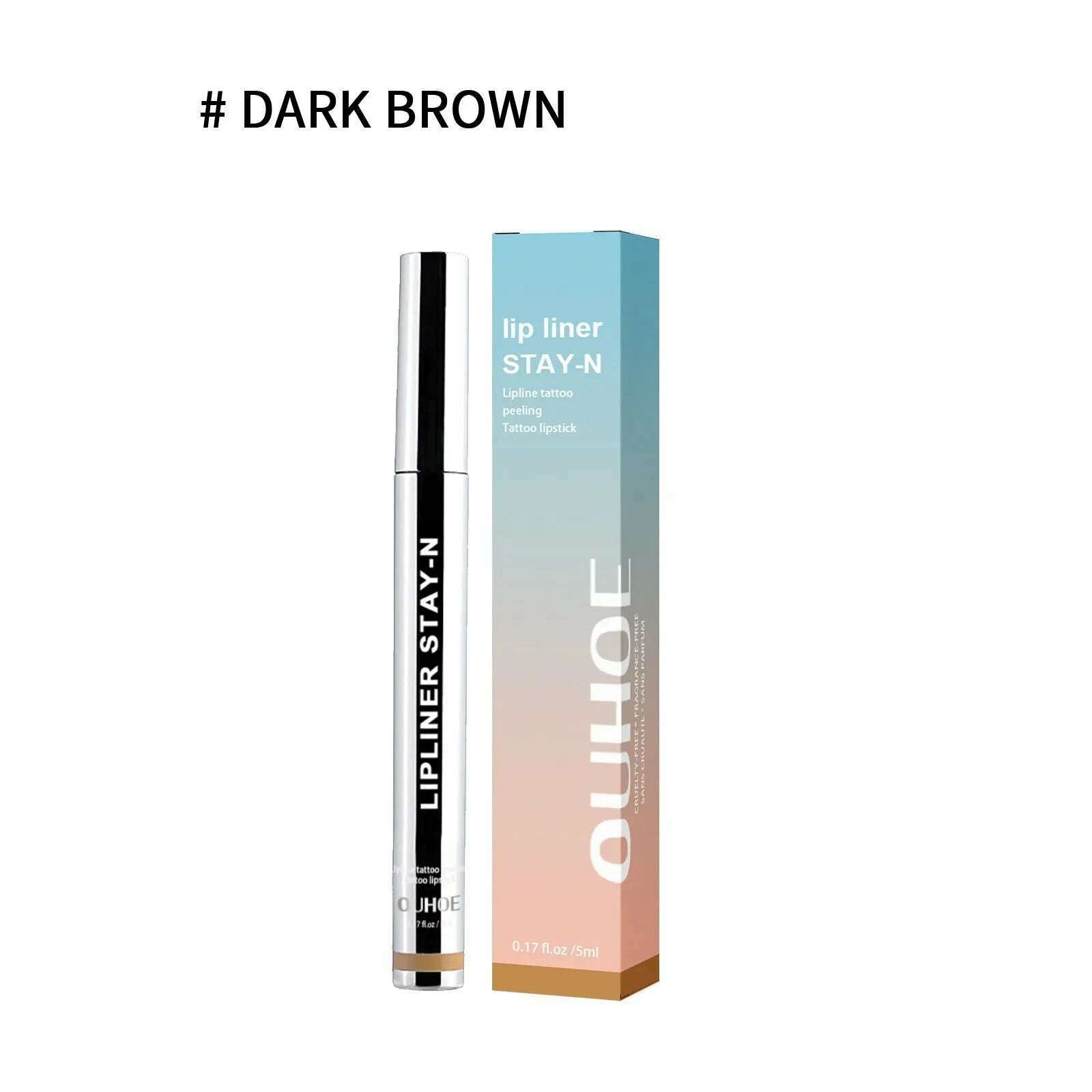 Waterproof Lip Liner Long Lasting Matte Sexy Plumper Peel off Lipliner Contour Tint Lipstick Charming Gloss Tatto Makeup Pencil - KIMLUD