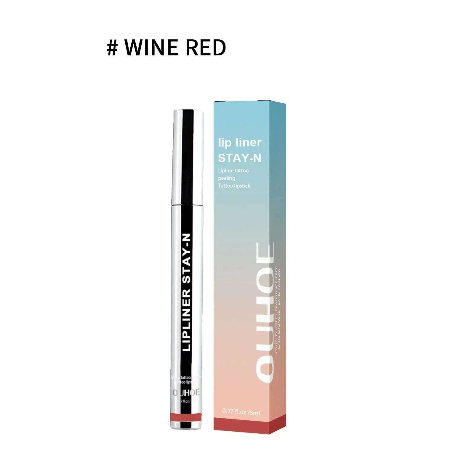 Waterproof Lip Liner Long Lasting Matte Sexy Plumper Peel off Lipliner Contour Tint Lipstick Charming Gloss Tatto Makeup Pencil - KIMLUD