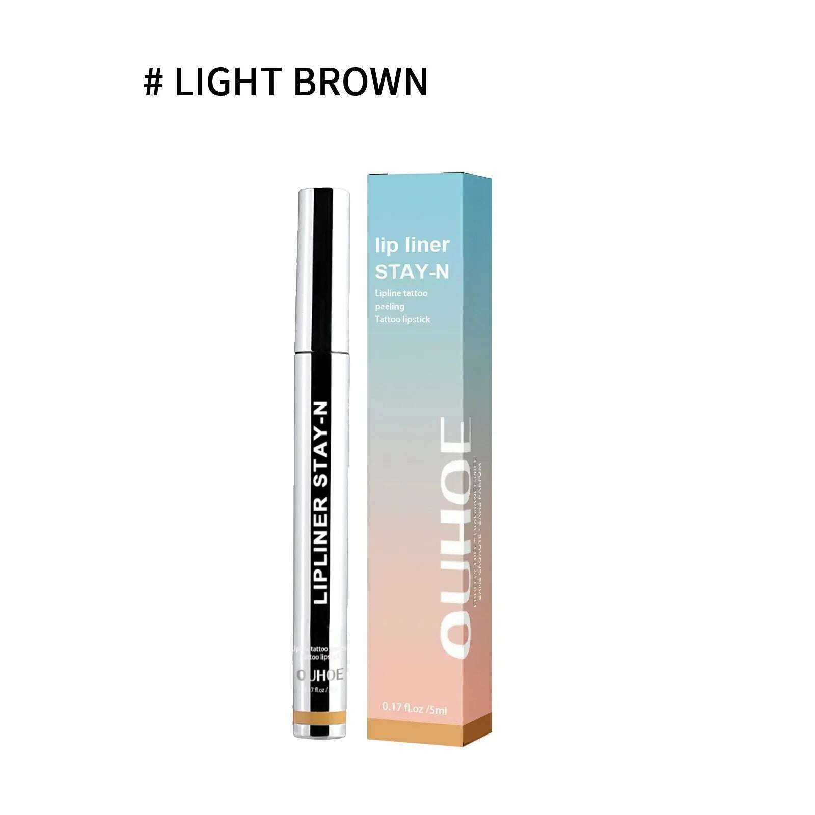 Waterproof Lip Liner Long Lasting Matte Sexy Plumper Peel off Lipliner Contour Tint Lipstick Charming Gloss Tatto Makeup Pencil - KIMLUD