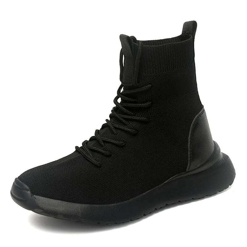 Women Boots Over the Knee Socks Shoes 2020 New Female Fashion Flat Shoes Autumn Winter long Boot for Women Body Shaping Sneakers - KIMLUD