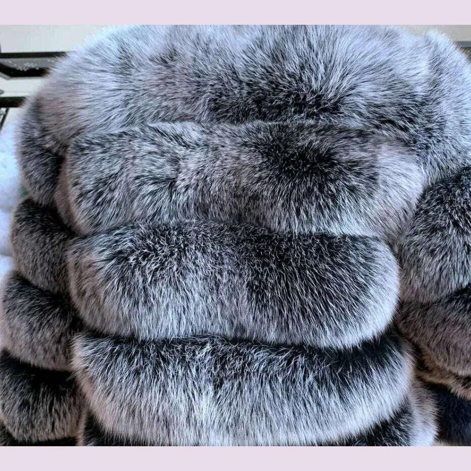 Women Faux Fur Coat Autumn Winter High Quality Fluffy Short Coat Faux Fur Jacket Ladies furry Fashion Tops - KIMLUD