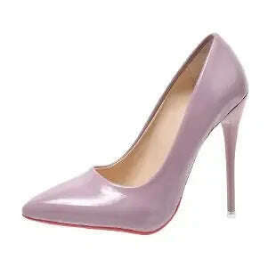 Women Shoes Red High Heels Sexy Pointed Toe 12cm Pumps Wedding Dress Shoes Nude Black Color Red Rubber Bottom High Heels - KIMLUD