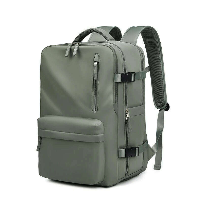 Women Travel Backpack 16 Inch Girl Expanded 39L USB Charging Business Laptop Backpack with Shoe Bag Waterproof Hiking Backpack - KIMLUD