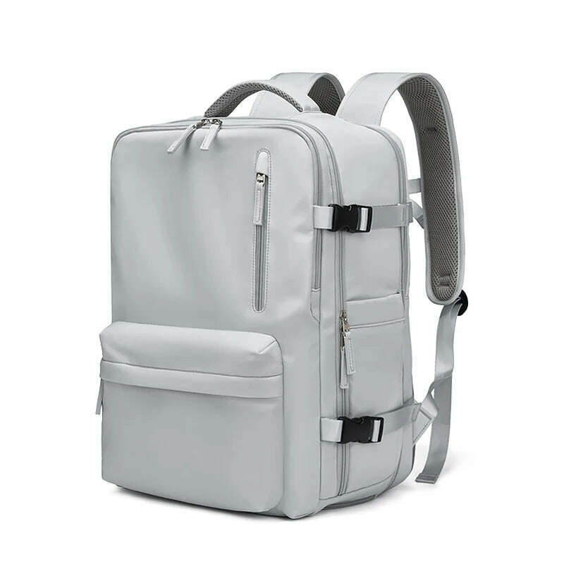 Women Travel Backpack 16 Inch Girl Expanded 39L USB Charging Business Laptop Backpack with Shoe Bag Waterproof Hiking Backpack - KIMLUD