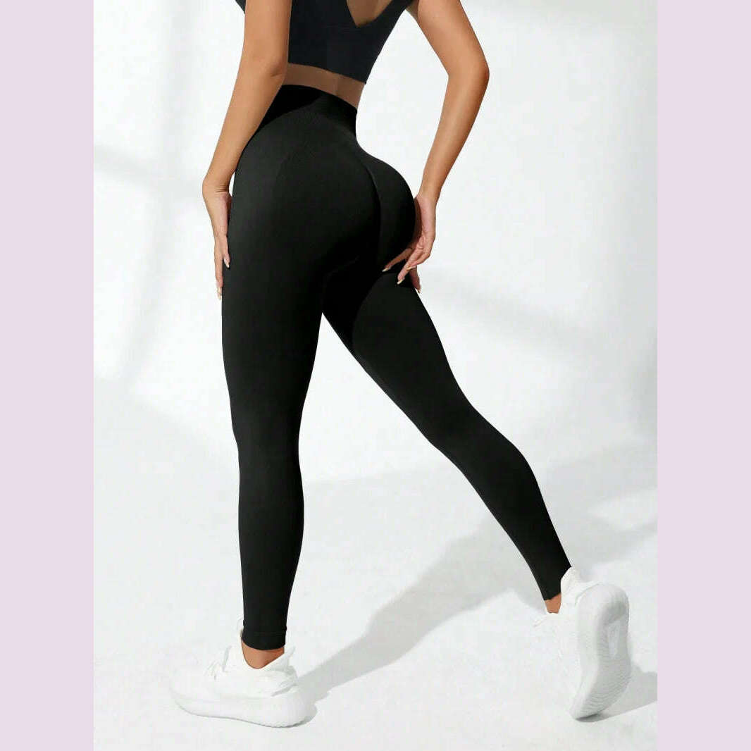 KIMLUD, Women's High Waist Yoga Leggings Seamless High Stretchy Butt Lifting Breathable Sports Pants for Women Gym Leggings, KIMLUD Womens Clothes