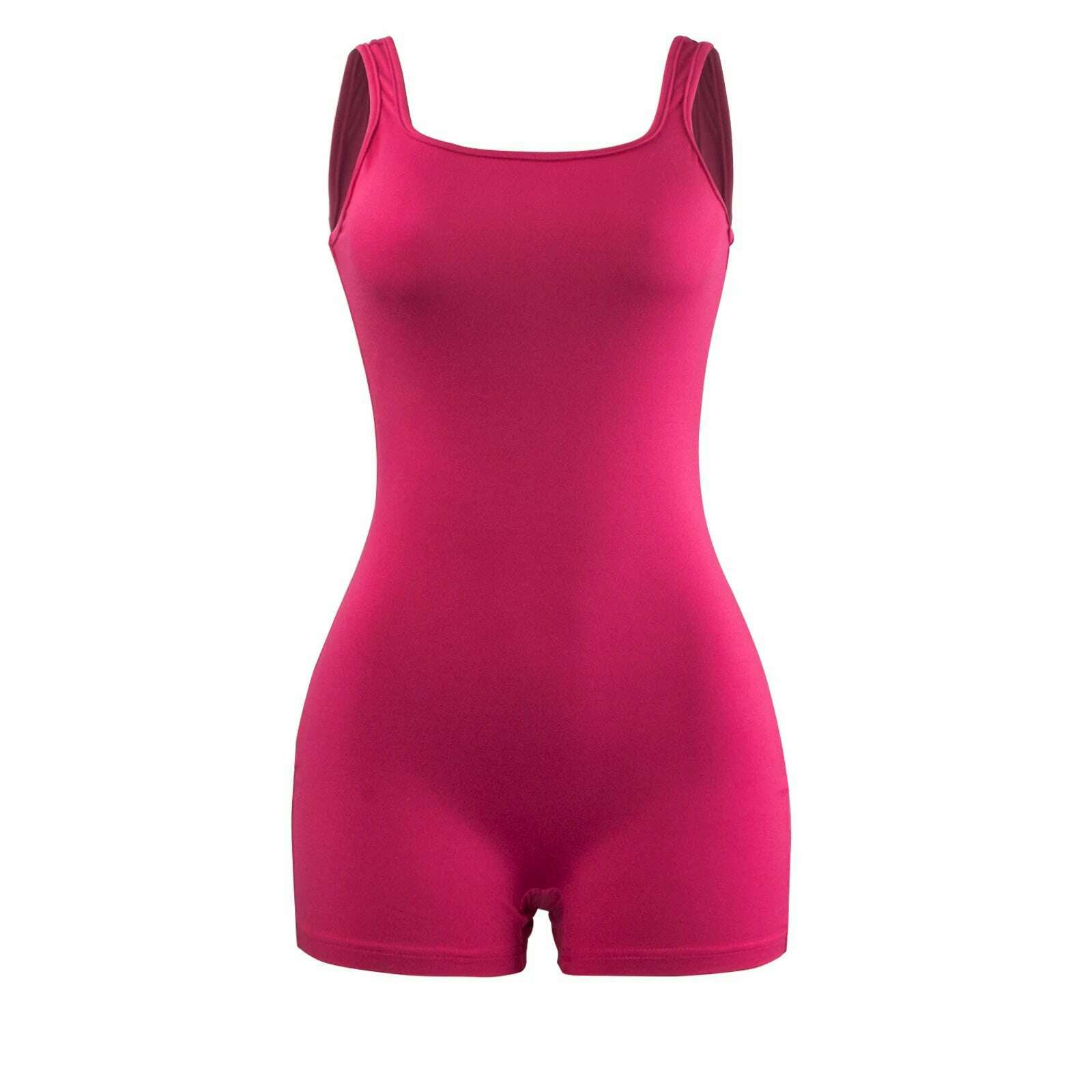 Women's Sexy Backless Tank Rompers Top Bodycon One Piece Halter Sleeveless Bodysuit Short Jumpsuits - KIMLUD
