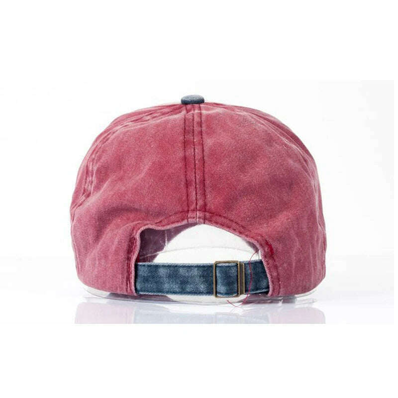 KIMLUD, Yienws Bone Chapeau Cowboy Vintage Trucker Hat for Men Summer Dad Hats Old Worn Full Hat Cap Baseball Casquette Unisex YIC434, KIMLUD Womens Clothes