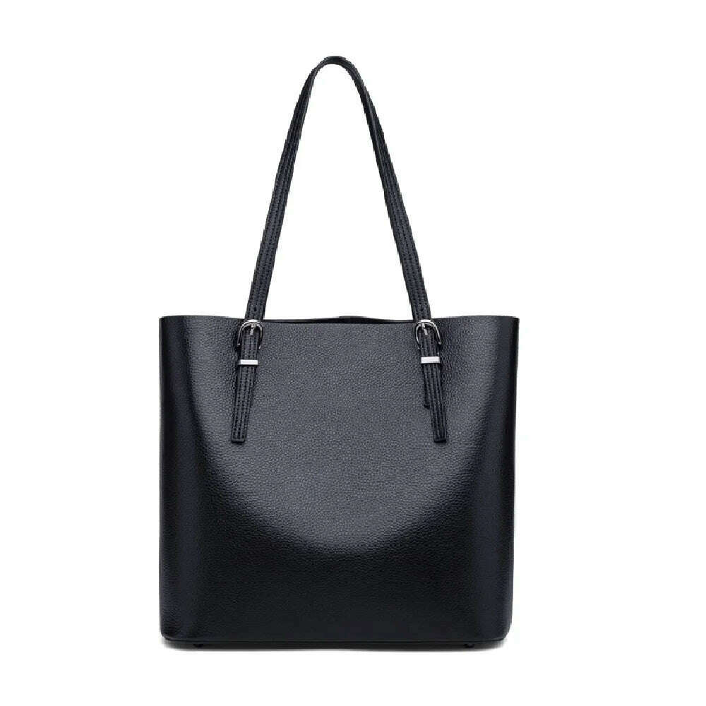 KIMLUD, ZOOLER Exclusively Full Skin Genuine Leather Women Shoulder Bags Soft Handbag Ladies Bag Large Capacity Tote Winter Cow#sc1006, KIMLUD Womens Clothes
