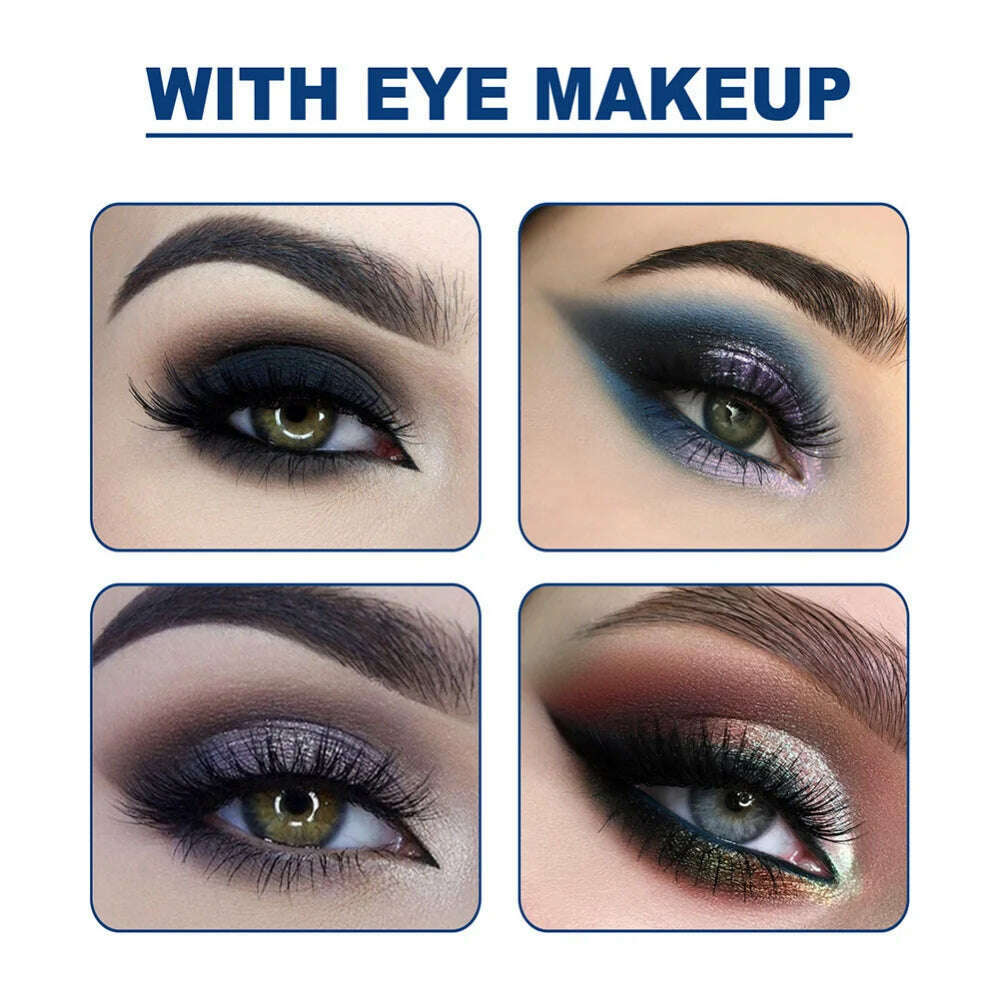 1 Box/bag Eyeliner Stencils Stickers Non-Woven Eye Liner Template Cards Eye Make Up Template Kits Eyeliner Shaping Tools 11*10cm - KIMLUD