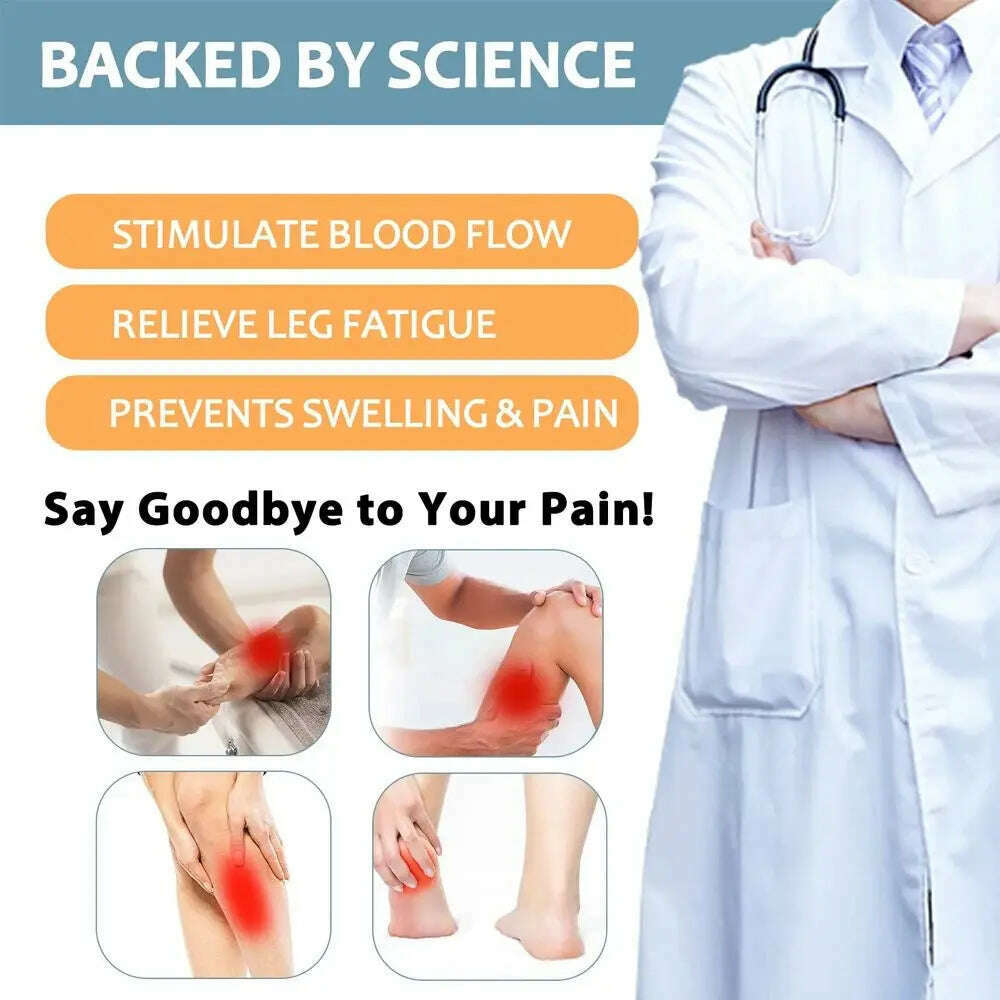 1 Pair Compression Sports Socks for Women and Men - Calf Support Socks for Running Nurses Flight Pregnancy Circulation Athletic - KIMLUD