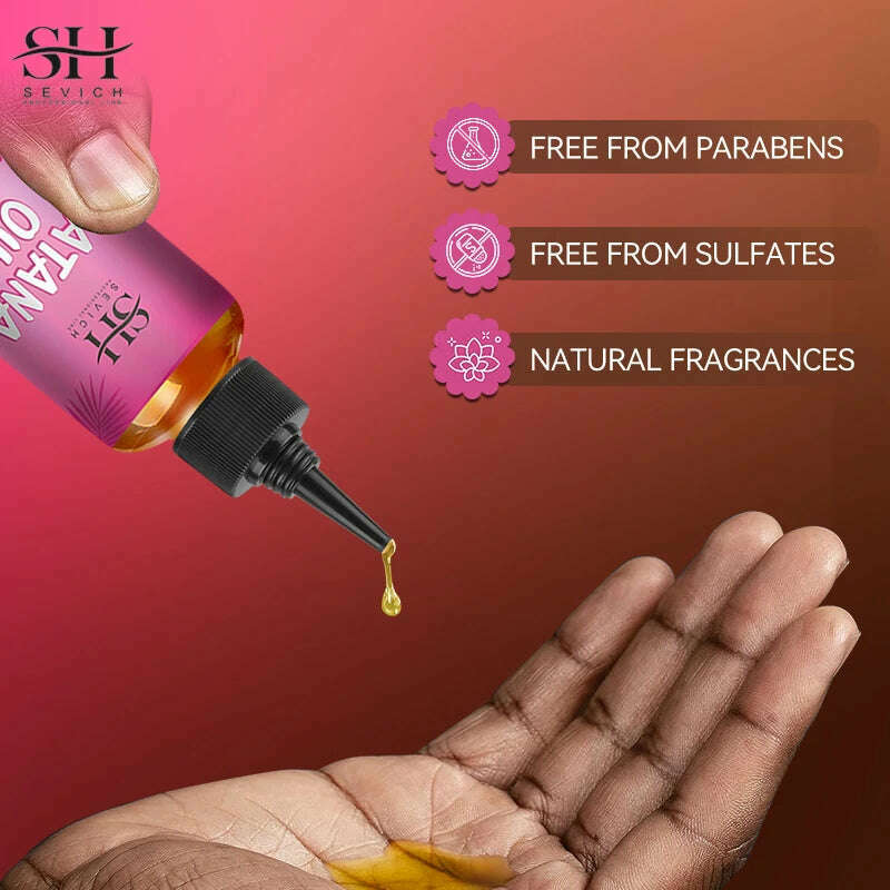 100% Batana Hair Fast Growth Oil Set African Crazy Traction Alopecia Batana Hair Mask chebe oil Hair Regrowth Treatment Sevich - KIMLUD
