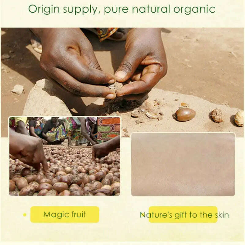 100g Dimollaure Unrefined Natural Shea Butter Organic Skin Care Moisturizing Body Massage Hair Care Essential Oil Carrier Oil - KIMLUD