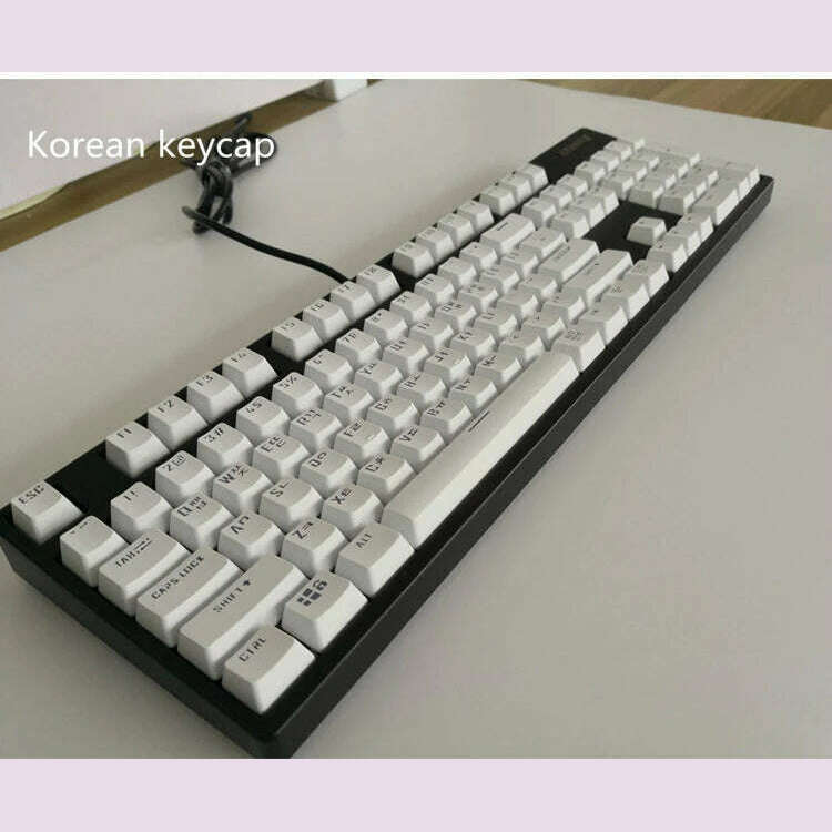 KIMLUD, 104 Key Caps Russian Korean Backlit Keycaps OEM Profile Keycap For Gaming Mechanical Keyboard Cherry MX Switch ABS KeyCaps Set, KIMLUD Womens Clothes
