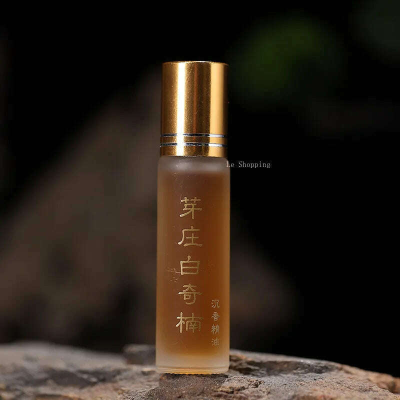 10ml Natural Incense Essential Oil Rolling Ball Type Agilawood Sandalwood Home Office Aroma Diffuser Soothing/purifying Air - KIMLUD