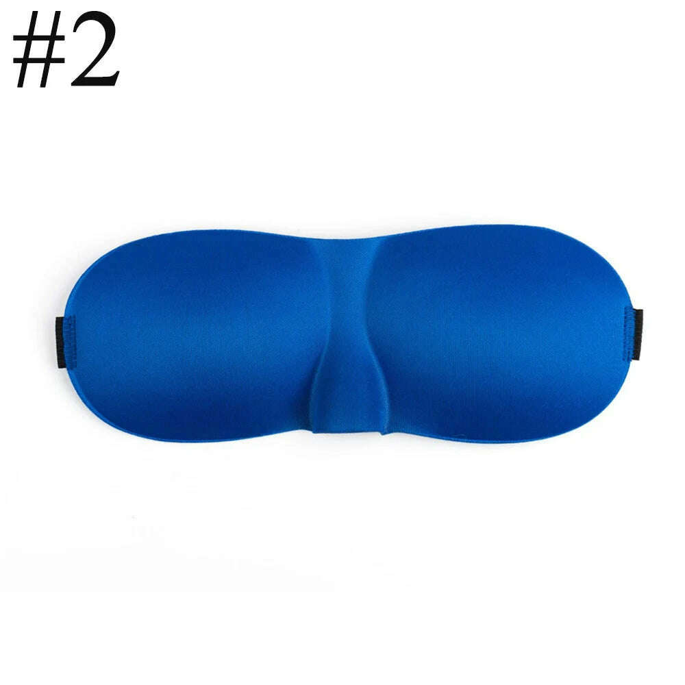 1Pcs 3D Sleep Mask Natural Sleeping Eye Mask Eyeshade Cover Shade Eye Patch Women Men Soft Portable Blindfold Travel Eyepatch - KIMLUD